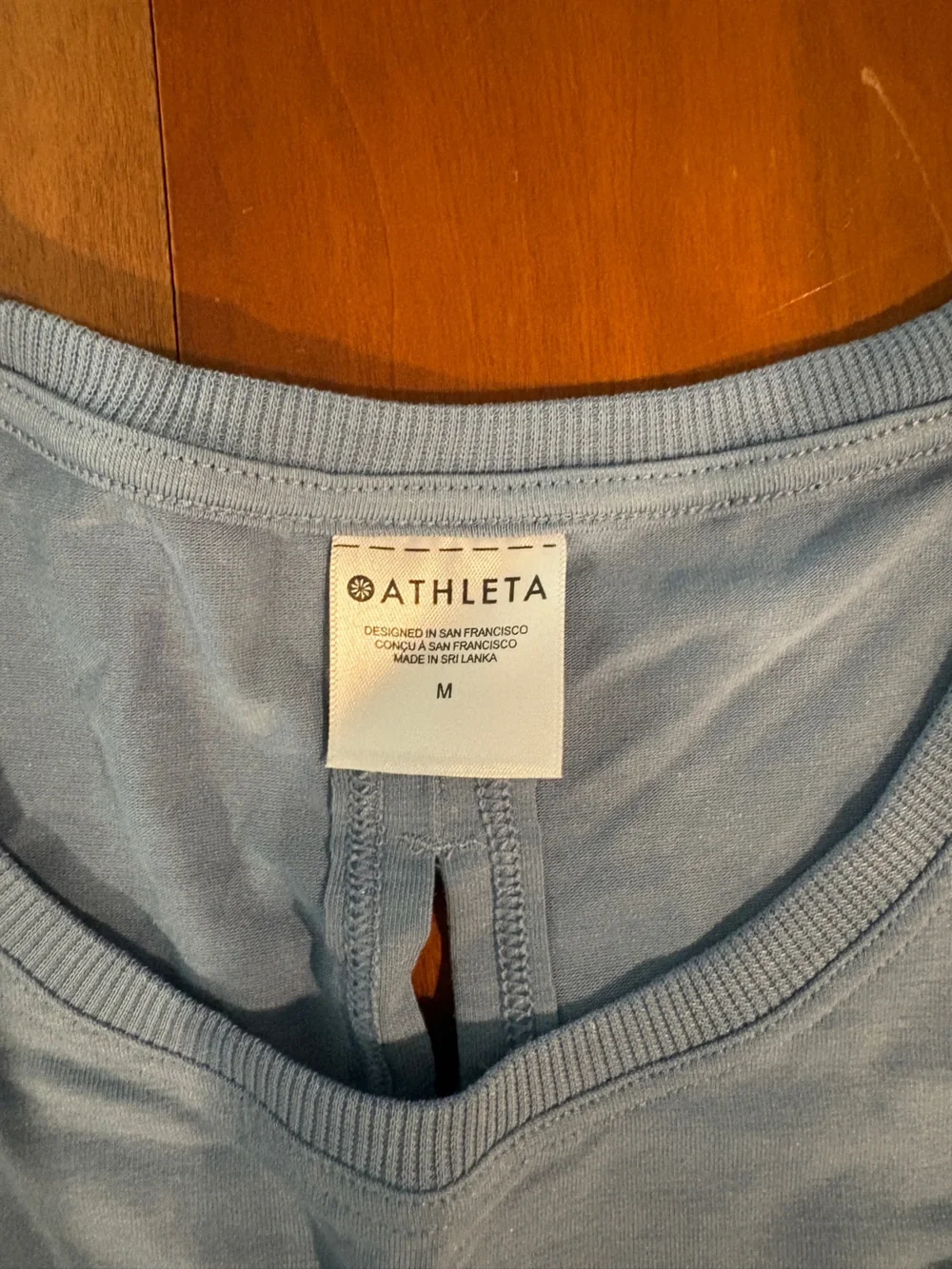 Athleta Open Back Athletic Light Blue Tank Top - Picture 3 of 5